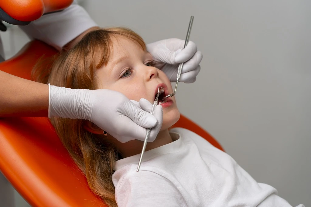 Close up dentist instruments